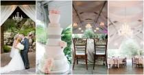 wedding photo - Hoplessly Romantic Outdoor Champagne + Blush Wedding