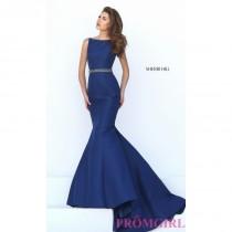 wedding photo - Mermaid Style Open Back High Neck Prom Dress by Sherri Hill - Discount Evening Dresses 