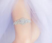 wedding photo - Wedding Garter Belt- rhinestones, pearls, rhinestone garter belt, Bride lingerie, gift for bride, bachelorette party, bridal shower