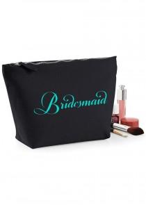 wedding photo - Personalised wedding bag, Bridesmaid gift bag, canvas bag, Personalised makeup bag, make-up bag