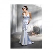 wedding photo - Trumpet/Mermaid Halter Light Blue Bowknot Taffeta Sleeveless Floor-length Dress In Canada Bridesmaid Dress Prices - dressosity.com