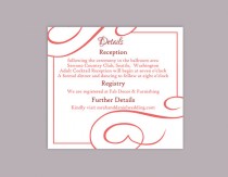 wedding photo -  DIY Wedding Details Card Template Editable Text Word File Download Printable Details Card Wine Red Details Card Information Card Template