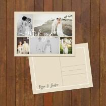 wedding photo - Wedding Thank You Photo Collage Card  or Magnets