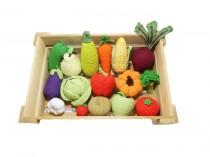 wedding photo - Crochet vegetables fruits 16Pcs Christmas gifts Birthday gifts Kids gift Toys Waldorf toys Baby toys stuffed toy Baby gift Soft toys Rattles