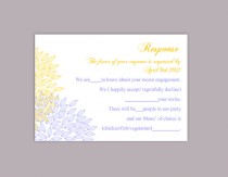 wedding photo -  DIY Wedding RSVP Template Editable Text Word File Download Rsvp Template Printable RSVP Card Yellow Blue Rsvp Card Template Floral Rsvp Card