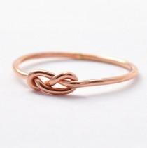wedding photo - Rose Gold Infinity Ring: Christmas Gifts for Friends