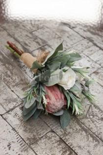 wedding photo - Lorraine, Soft Pink Natives and Roses Romantic Silk Wedding Flower Girl Bouquet