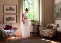 wedding photo - Long bohemian bridal skirt, lace wedding skirt, boho wedding skirt, ivory wedding skirt, lace wedding separates, beach wedding skirt