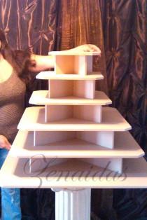 wedding photo - Cupcake Stand XX Large 275 Cupcakes MDF Wood Threaded Rod and Freestanding Style Cupcake Tower Stand Wedding Stand DIY Project