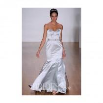 wedding photo - Alfred Angelo - 2014 - Style 2434 Strapless Satin Trumpet Wedding Dress with Crystal Belt - Stunning Cheap Wedding Dresses