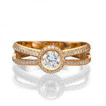 wedding photo -  Engagement ring - Promise ring - Statement ring - Wedding ring - Diamond ring - Rose gold ring - Bridal ring - 14k gold ring