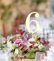 wedding photo - 10  Gold Table Numbers. Wedding Numbers. Table numbers.