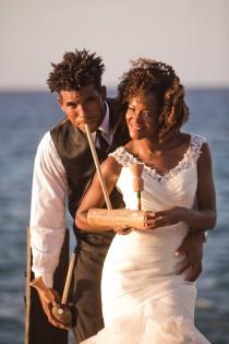 wedding photo - A stunning Jamaican wedding shoot with a ganja rolling station