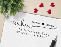 wedding photo - Custom Stamp - Personalized Return Address Stamp - Custom Rubber Stamp - Personalized Address Stamp - Self Inking Stamp - RA083