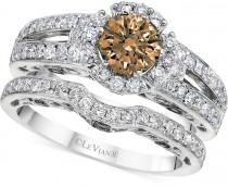 wedding photo - Le Vian® Bridal Diamond Bridal Set (1-5/8 ct. t.w.) in 14k White Gold