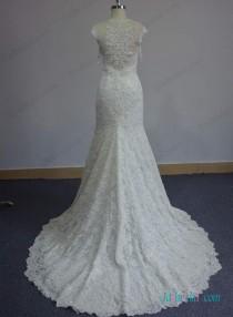 wedding photo -  Gorgeous beaded lace mermaid wedding dress