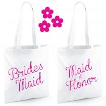 wedding photo - Bridesmaid Tote Bag. Maid Of Honor Tote Bag. Wedding Bag. Bridesmaid Gift. Wedding Gift. Maid Of Honor Gift Bag. Thank You Gift Wedding Tote