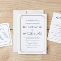 wedding photo - DOWNLOAD & Print Wedding Invitation Template 