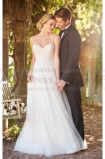 wedding photo -  Essense of Australia Soft Shimmer A-line Wedding Dress With Unique Back Detail Style D2280