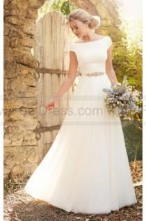 wedding photo -  Essense of Australia Modest Luxe Boho Wedding Dress Style D2304