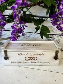 wedding photo - Wine Box, Infinity Knot, Wedding Wine Box, Wine Box Ceremony, Time Capsule, Personalized WInebox, Rustic Wedding Wine box, Love Letter Box