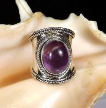 wedding photo - Amethyst RIng, Amethyst Gemstone, Amethyst Jewellery, 925 Sterling silver, Designer Ring, Partywear Ring, Gift For Her, Silver Ring, Jewelry
