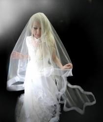 wedding photo - Cathedral horsehair veil -- New 2017 styles White Diamond Ivory Off White Bridal glamour wedding floor chapel