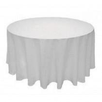 wedding photo - White 90" Round Seamless Polyester Tablecloth For Wedding Restaurant Banquet Party Decorations
