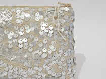 wedding photo -  Glitter Sequin Clutch, Bride To Be Purse, Silver Gold Sequins Nude Purse, Glam Bridal Party Clutch