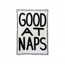 wedding photo - GOOD AT NAPS Throw Blanket - Black and White Blankets - Living Room Throws - Classic Home Decor - Dorm Room - Kids Bedroom - House Gifts