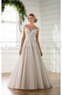 wedding photo -  Essense of Australia Illusion Sleeve Wedding Dress With Keyhole Back Style D2253