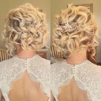 wedding photo - Emily Holland On Instagram: “This Hairstyle Was The Perfect Match For Brittany's Dress! Soft And Romantic     …”
