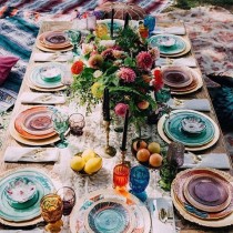 wedding photo - Bohemian Accents And A Jewel Toned