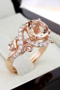 wedding photo - 24 Morganite Engagement Rings We Are Obsessed With