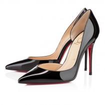 wedding photo - Black Patent Leather Calassic Pigalle Open Pointed Toe High Heels - Miss Coco