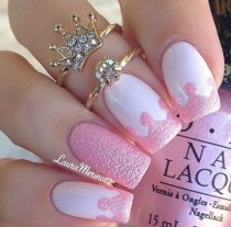 wedding photo - Cute Pink Nail Art Design