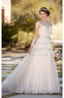 wedding photo -  Essense of Australia A-Line Wedding Dress With Organza Skirt Style D2145