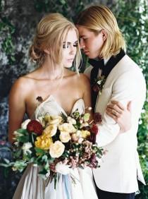 wedding photo - Romantic Jewel tone Inspiration Shoot 