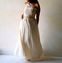wedding photo - Wedding skirt, Bridal skirt, silk skirt, chiffon skirt, bridal separates, boho wedding dress, hippie wedding skirt, simple wedding dress