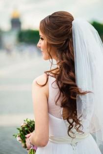 wedding photo - 30 Wedding Hairstyles With Veil