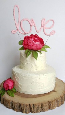 wedding photo - Personalized Cake Topper, Wedding Cake Topper, Unique Cake Decorations, Wedding Cake Topper, Wire Cake Topper, Handmade Cake Topper, Rustic