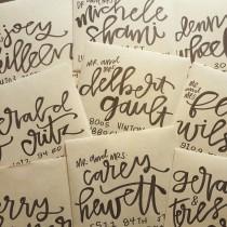 wedding photo - VOTIVE Hand Lettered Envelope Addresses - Envelope Addressing for Weddings, Announcements, Invitations, & Special Occasions - Calligraphy