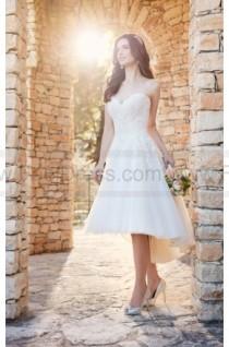 wedding photo -  Essense of Australia Short Wedding Dress With High-Low Skirt Style D2189