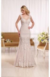 wedding photo -  Essense of Australia Lace Wedding Dress With Cathedral Train Style D2135