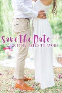 wedding photo - Wedding Dates to Avoid in 2017 and 2018