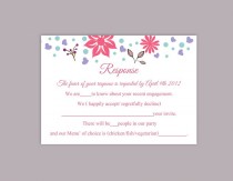 wedding photo -  DIY Wedding RSVP Template Editable Word File Instant Download Rsvp Template Printable RSVP Cards Colorful Rsvp Card Floral Rsvp Template