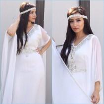 wedding photo - Yara Yosif bridal "Halla" - all white Henna wedding Kaftan caftan abaya