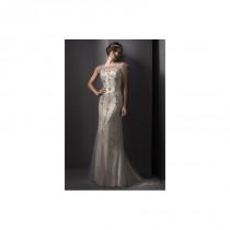 wedding photo - Sottero & Midgley Spring 2015 Dress 29 - High-Neck Fit and Flare Metallic Spring 2015 Sottero and Midgley Full Length - Nonmiss One Wedding Store