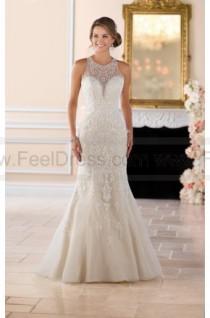wedding photo -  Stella York Elegant High Neck Sheath Wedding Dress With Lace Beading Style 6435