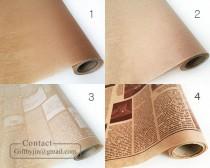 wedding photo - 19.6Y(18m/59ft)_Kraft Brown Waxed paper roll_Coated paper for food wrapping_baking, sandwich, deli, florist, soap_Food Safe paper